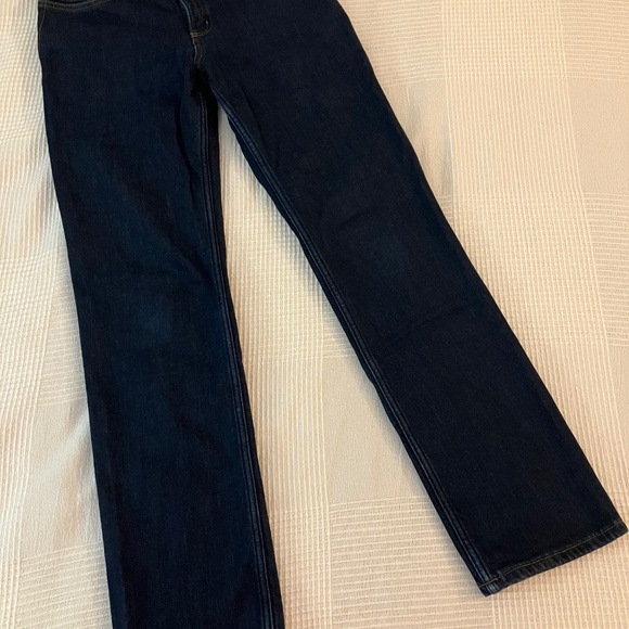 Carhartt Flannel Lined Denim Jeans Women's 8 Regular Straight Leg Original Fit - Picture 7 of 7